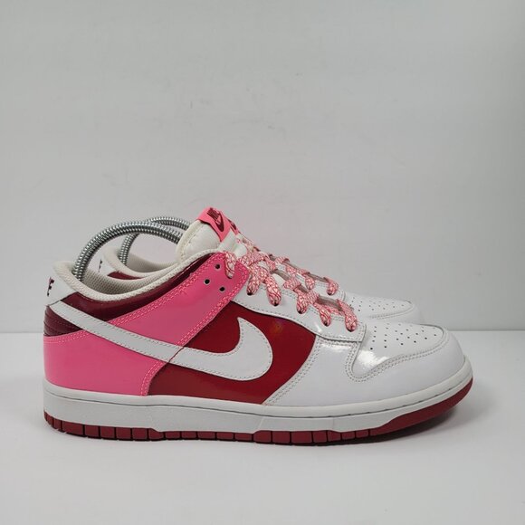 Nike Dunk Low Valentines Day Shoes - Nike Dunk Low Valentines Day Women's White Pink Red Shoes 317813-114 US Size 12
